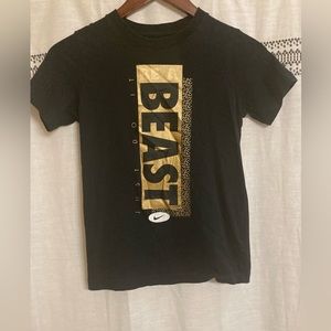 Nike Kids Black and Gold 'Beast' Tee